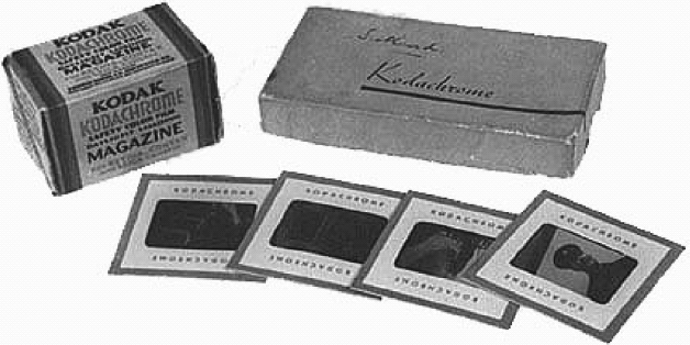 Figure 7.3 – Kodak Kodachrome Slides, circa 1937 when they were first invented in the United States.